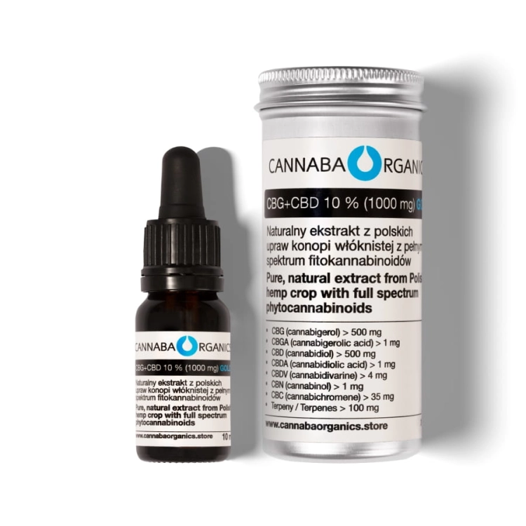 Olej 10% CBG+CBD GOLD 10ml