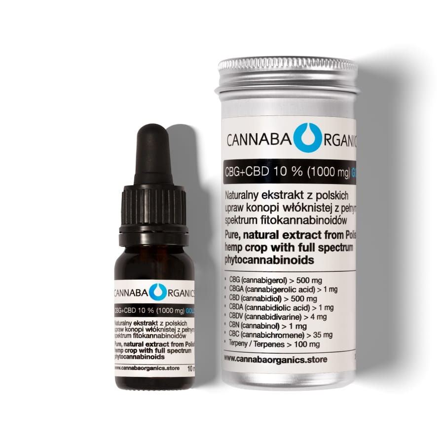 Olej 10% CBG+CBD GOLD 10ml